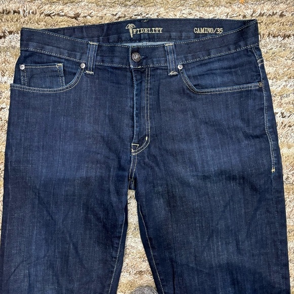 Fidelity Camino Jeans 35 Pacific Rinse Dark Wash - Picture 4 of 11